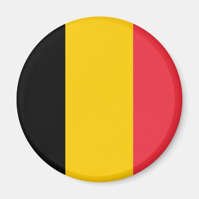 Aimant à drapeau de Belgique (Devant)