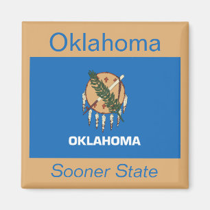 Aimant à drapeau de l'Oklahoma