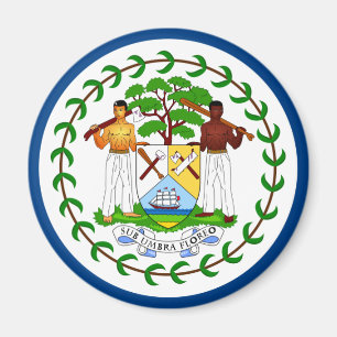 Aimant à drapeau du Belize