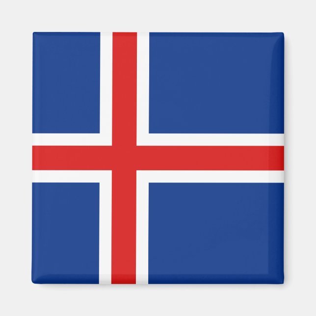 Aimant à drapeau islandais (Devant)