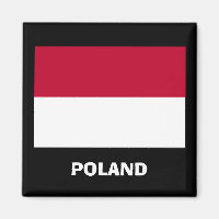 Aimant à drapeau Pologne*