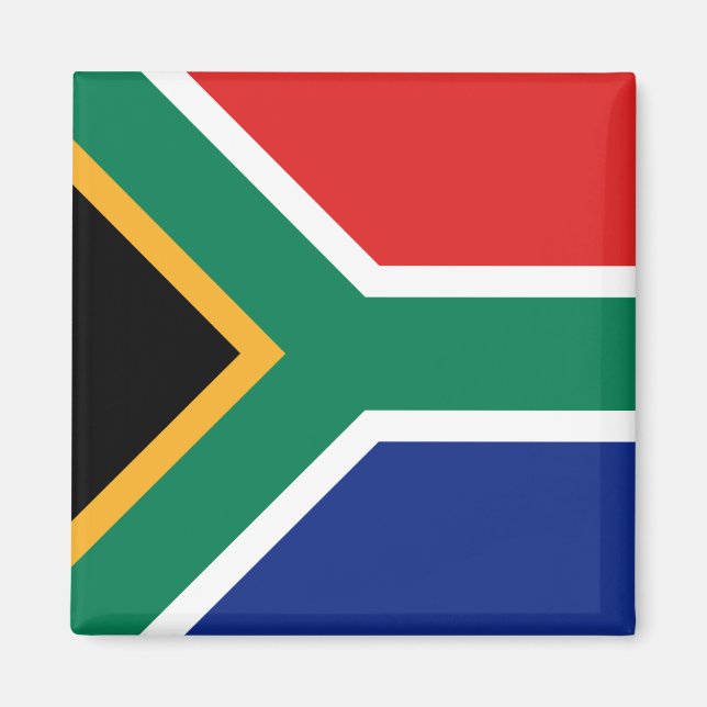 Aimant à drapeau sud-africain (Devant)