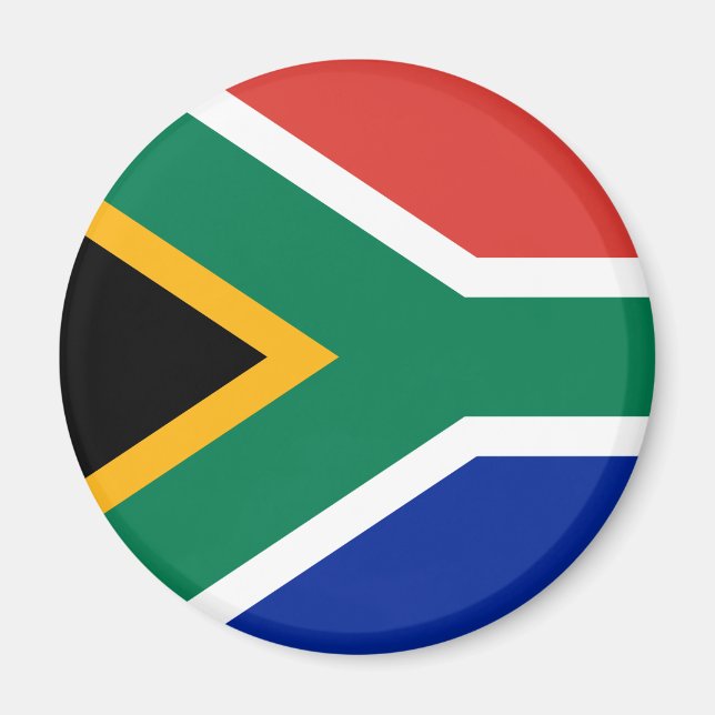 Aimant à drapeau sud-africain (Devant)
