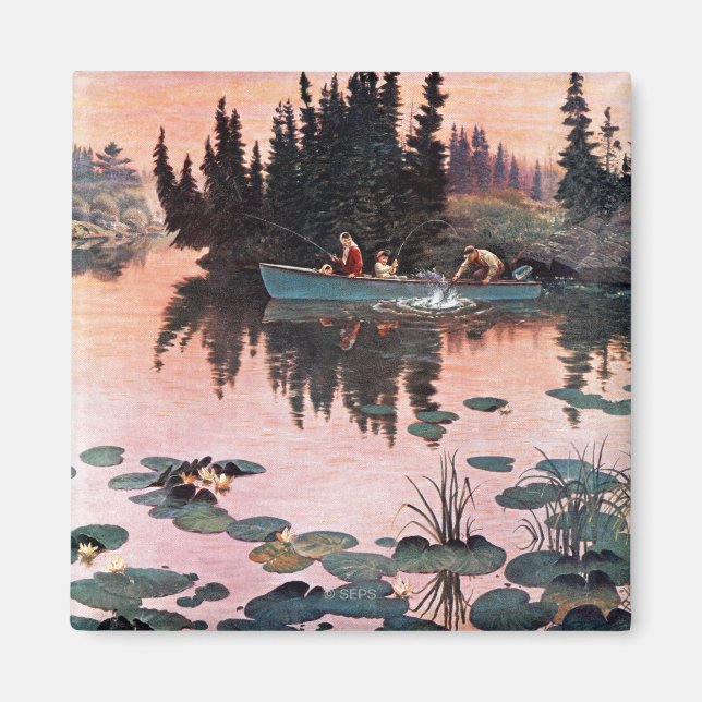 Aimant A Fine Catch par John Clymer (Devant)