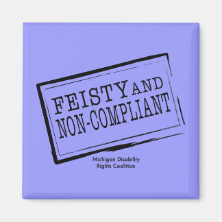 Aimant à fleur bleu