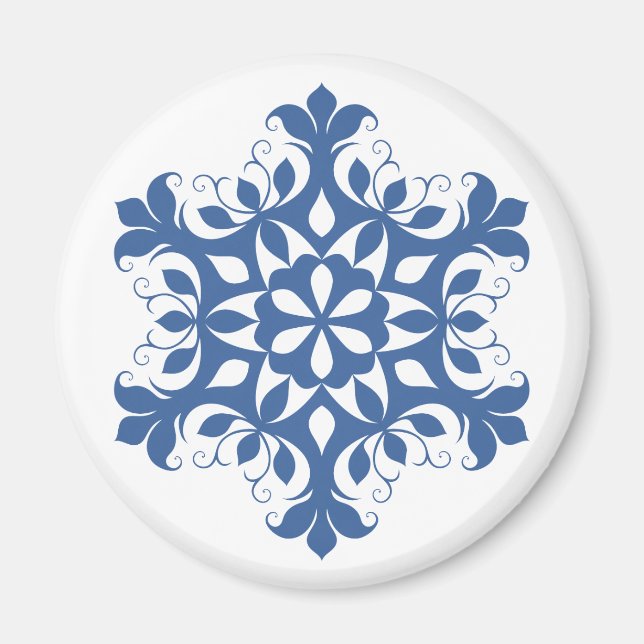 Aimant à flocons bleus (Devant)