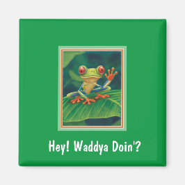 Aimant à grenouille des arbres rouges