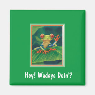 Aimant à grenouille des arbres rouges