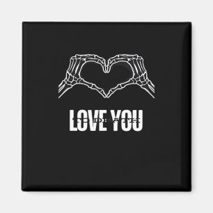 Aimant À la mort - Skeleton Heart Mains Classique