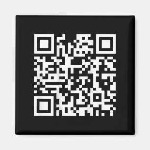 Aimant (à l'arrière) Drôle Qr Fck You Code Middle Finger
