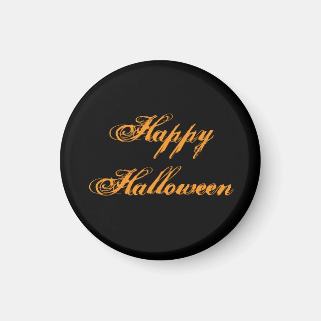 Aimant à l'écriture manuscrite Joyeux Halloween (N (Devant)