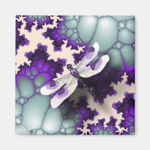 Aimant à libellule violette