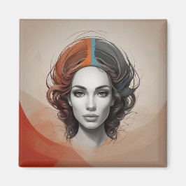 Aimant à l'intérieur de la fille vivante