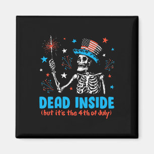 Aimant À L'Intérieur Mais Il Le 4 juillet Skeleton Indépe