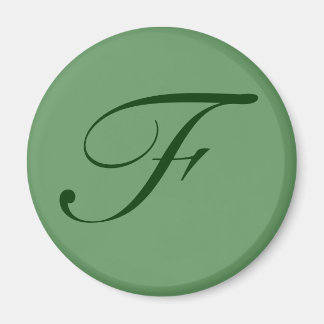 Aimant à monogramme personnalisé