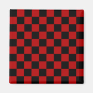 Aimant à motif à carreaux