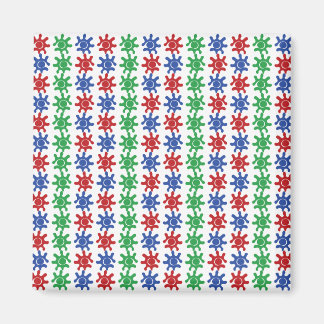 Aimant à motif abstrait étrange 