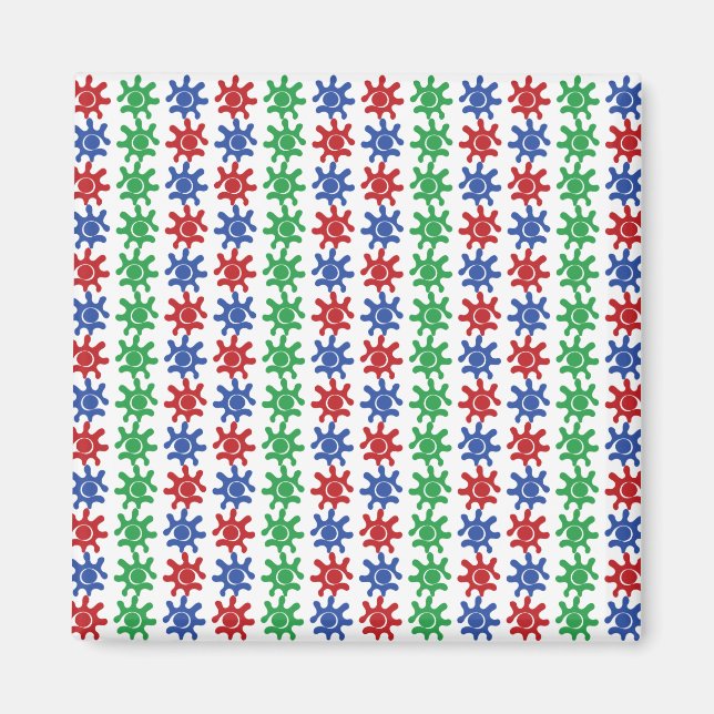 Aimant à motif abstrait étrange  (Devant)