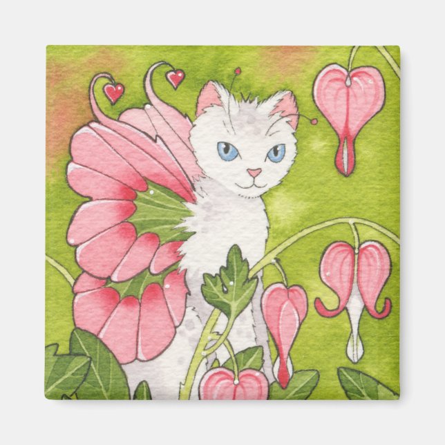 Aimant à papillon cardiaque saignant (Devant)