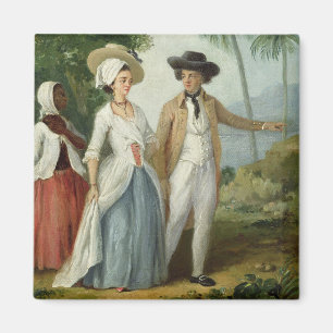 Aimant A Planter and his Wife, Attaché par un serviteur, 