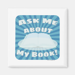 Aimant À propos de mon auteur de livre Promo Design