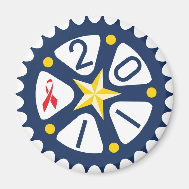 Aimant à rayons 2011 (Devant)