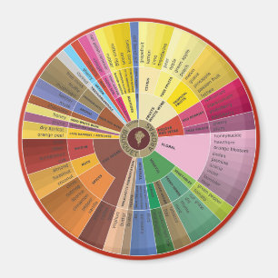 Aimant à roue Aromas à vin