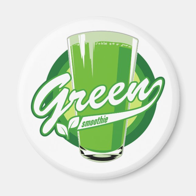 Aimant à smoothie vert (Devant)