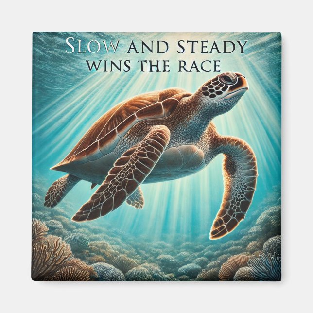 Aimant à tortue lente et stable (Devant)