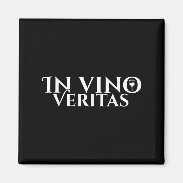 Aimant À Vino Veritas _ Latin _ Rome Antique _ Aimer Le V (Devant)