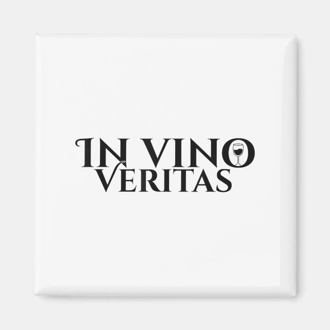 Aimant À Vino Veritas _ Latin _ Rome Antique _ Aimer Le V (Devant)
