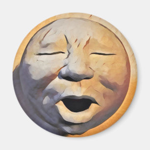 Aimant à visage de lune