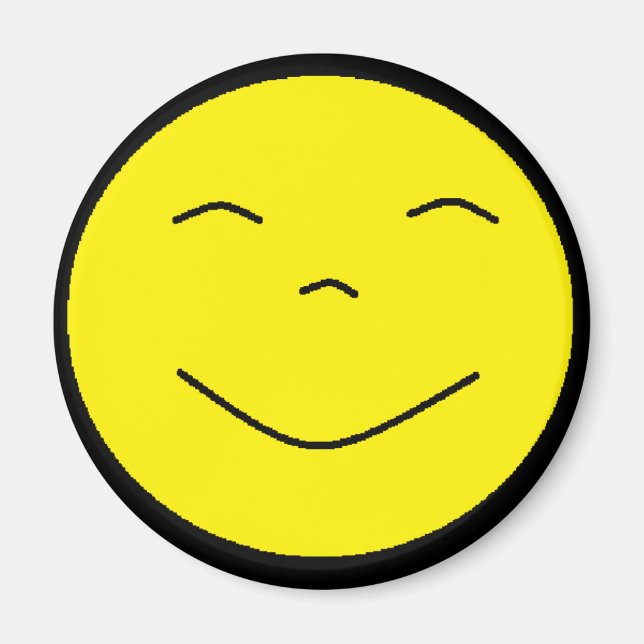 Aimant à visage jaune (Devant)