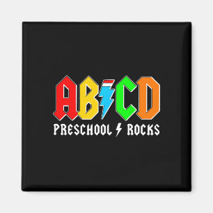 Aimant Abcd école maternelle rocks garçons rentrée scolai