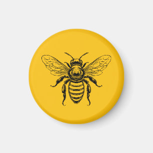 Aimant Abeille à miel de couleur personnalisée