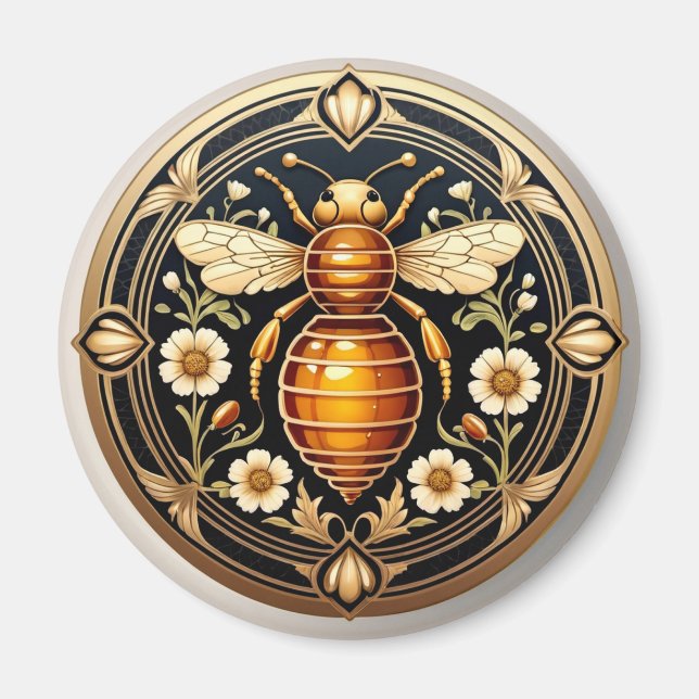 Aimant Abeille Art Nouveau (Devant)