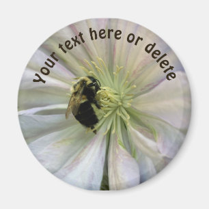 Aimant Abeille Bourdon Sur Fleur De Clématite Personnalis