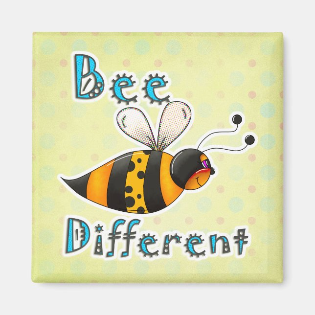 Aimant Abeille Bourdon Tachetée Différente (Devant)