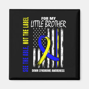 Aimant Able Not Étiquette Down Syndrome Little Brother Us