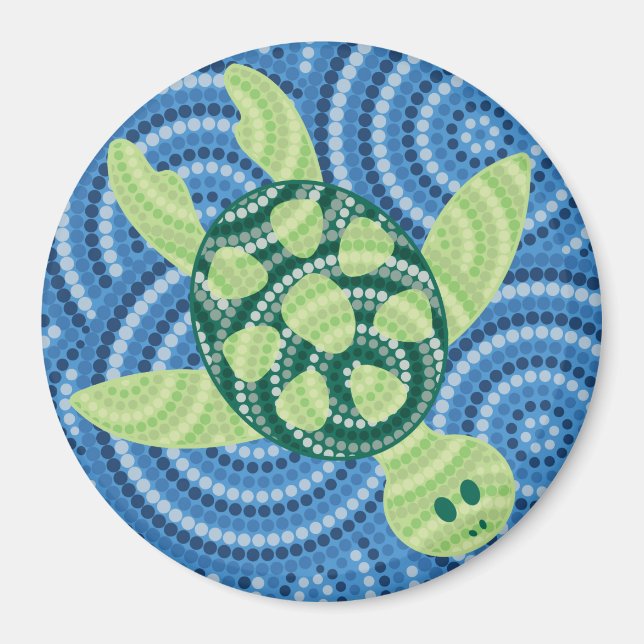 Aimant Aboriginal turtle (Devant)