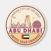 Abou Dhabi Émirats arabes unis Emblem Skyline
