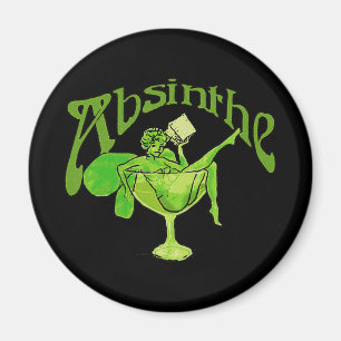 Aimant Absinthe Girl in Glass