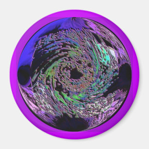 Aimant abstrait d'aluminium