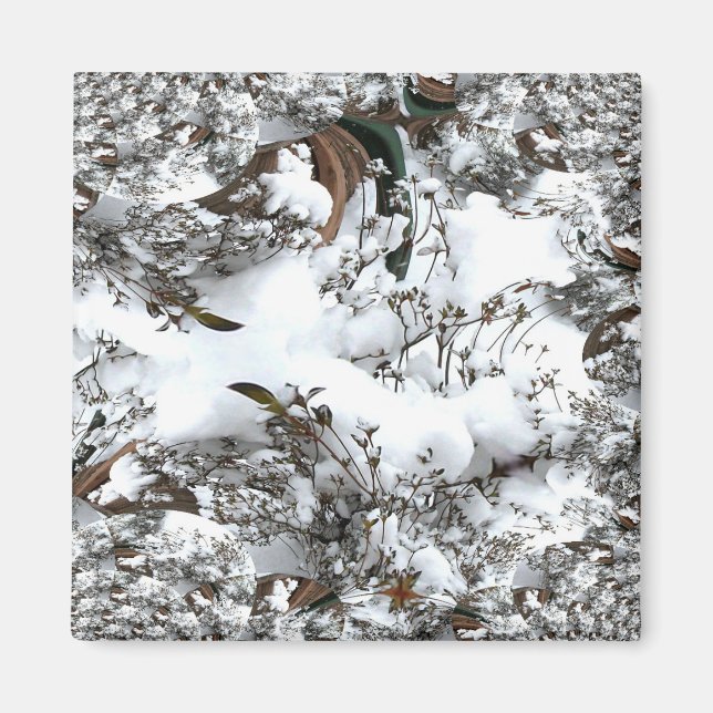 Aimant Abstrait de neige (Devant)