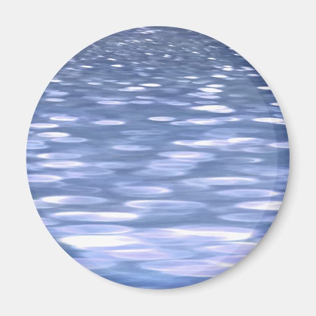 Aimant Abstrait n° 3 : Brillant bleu poudre (Devant)
