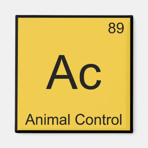 Aimant Ac - Symbole de l'élément de chimie du contrôle an