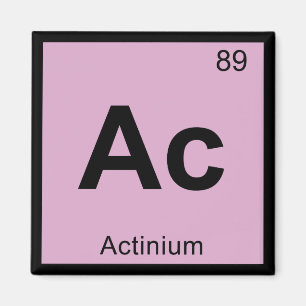 Aimant Ac - Symbole de tableau périodique de la chimie de
