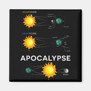 Aimant Acalypse Éclipse Solaire Lunaire Éducation Espace