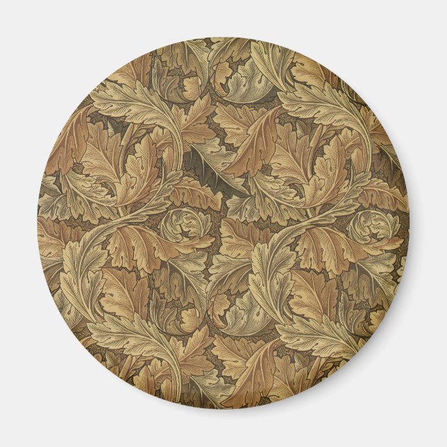 Aimant Acanthus Feuilles de William Morris, Antique Texti (Devant)