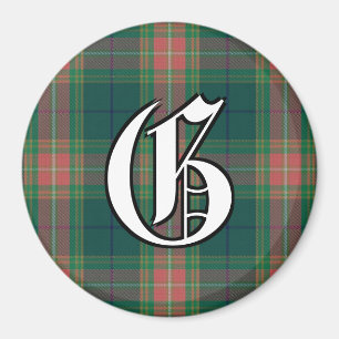 Aimant Accents irlandais de plaid de tartan de famille de